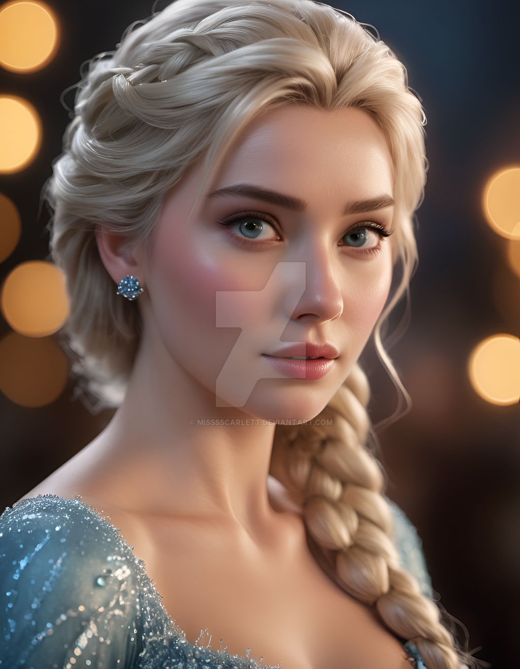 Elsa Realistic Real Elsa portrait by MisssScarlett on DeviantArt