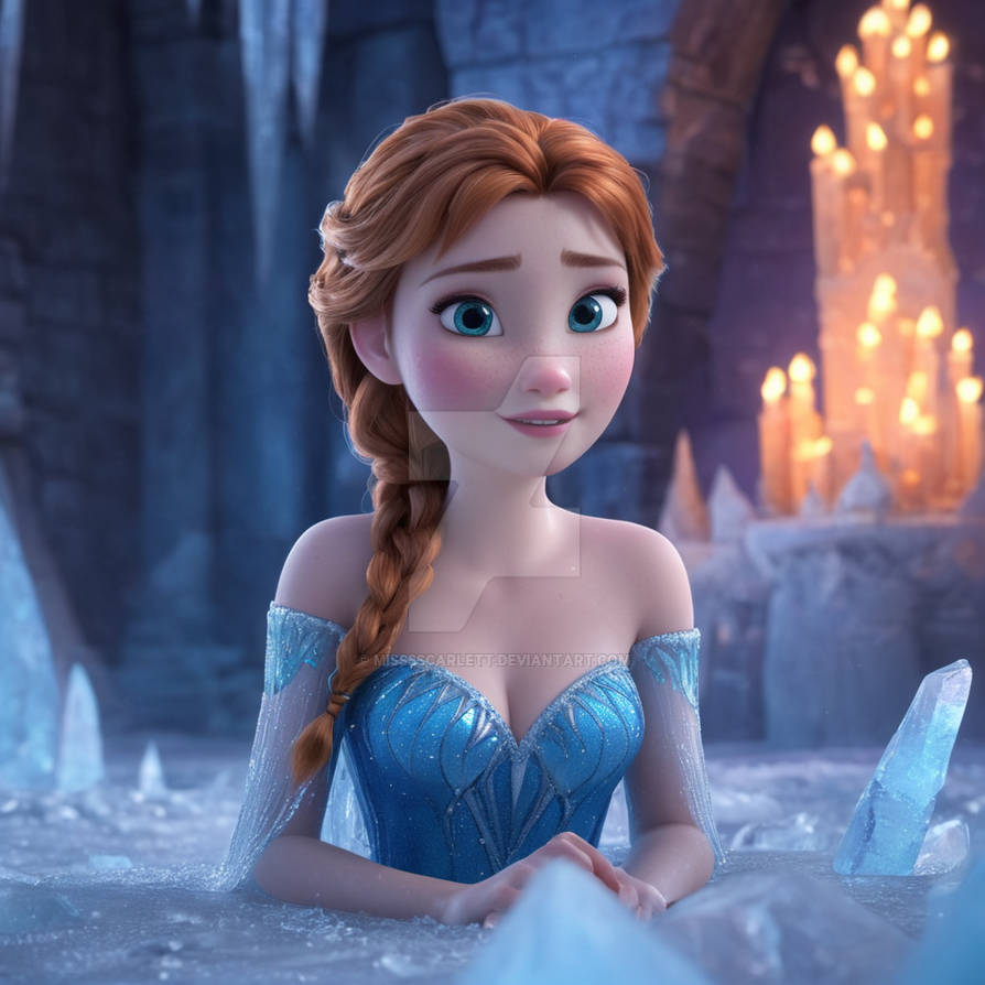 Anna Out Cold Anna in ice by MisssScarlett on DeviantArt