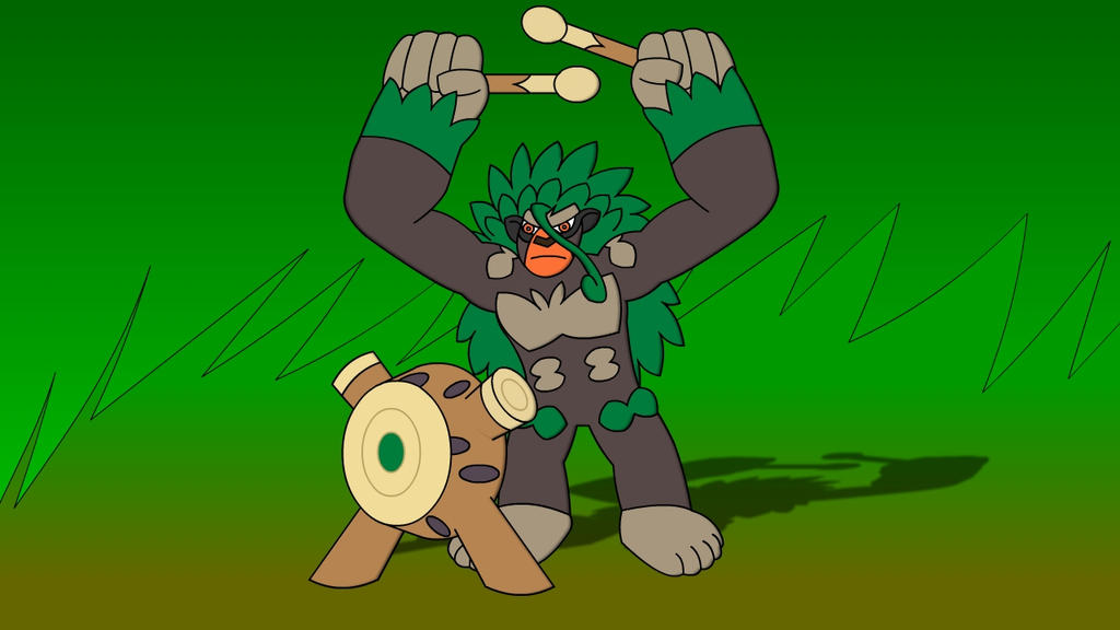 Pokemon Rillaboom Deviantart Rillaboom-Pokemon Sword and Shield by DavideoStudio on DeviantArt