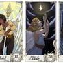 Tarot Cards : Sun - Star - Moon