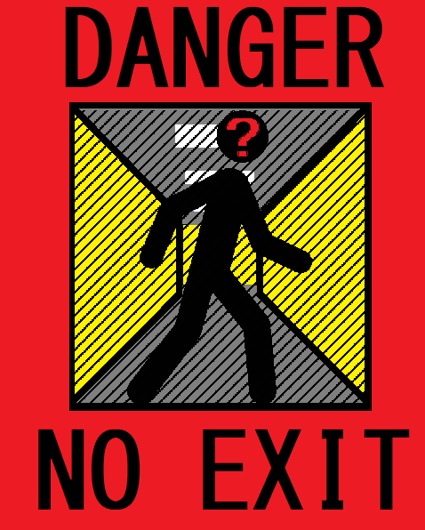 Backrooms Entrance Warning Sign 12 X 9 Inch Metal Wall Art 