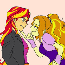 Sunset Shimmer X Adagio