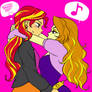 Sunset Shimmer X Adagio