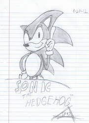 Sonic the Hedgehog (1991) cover sketch