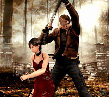 On a mission (Leon and Ada Re 4)