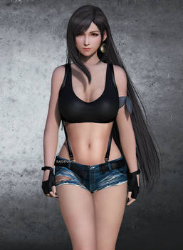 Tifa on a secret mission