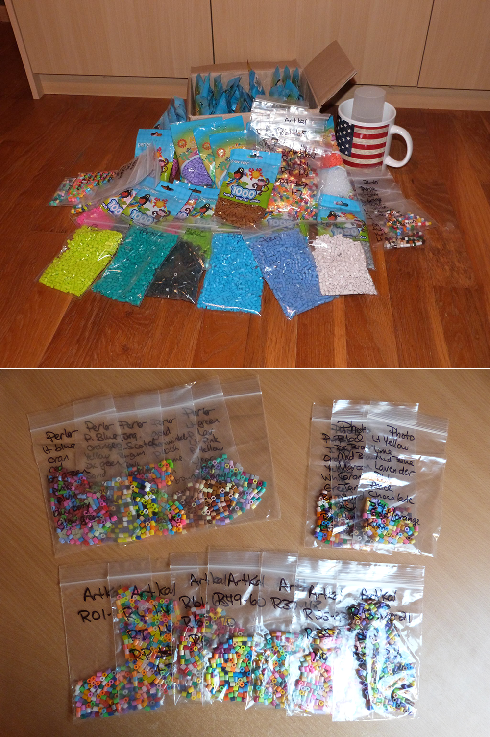 New beads and samples