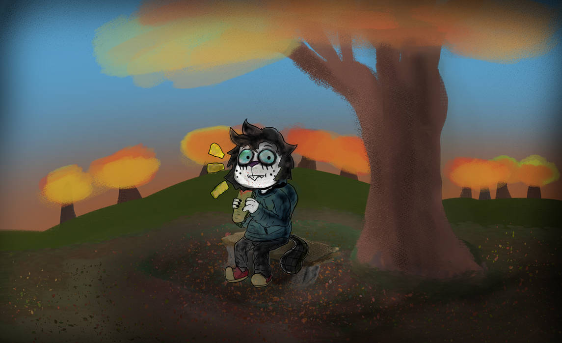Sam eating sandwich by DrExodium on DeviantArt