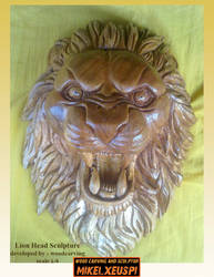 lion head sculpture