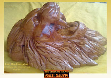 Lion Head Sculpture 02