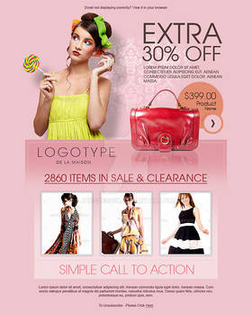 Promotional Fashion E-Newsletter Template