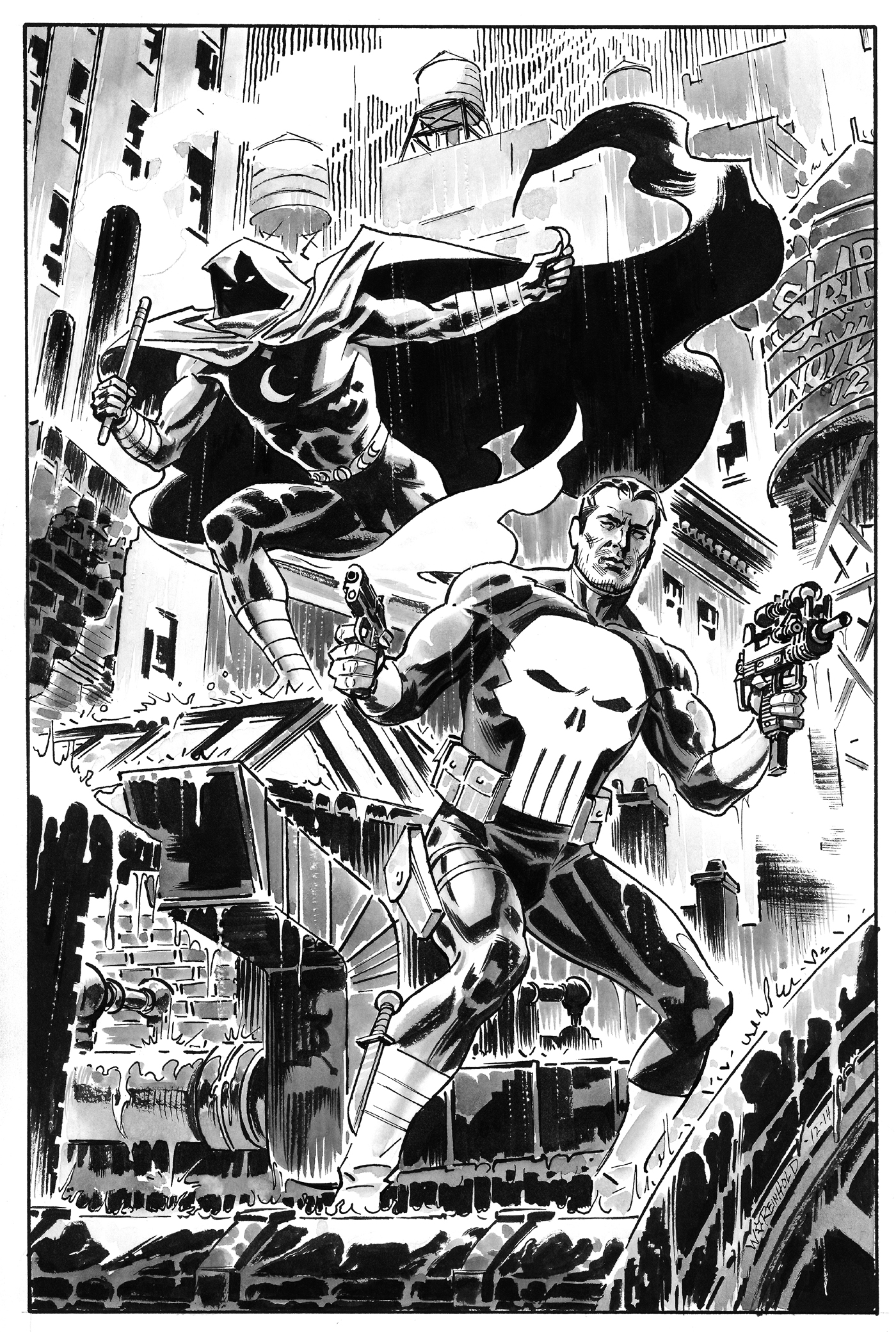 The Punisher HQ - The Punisher and Moon Knight. #punisher
