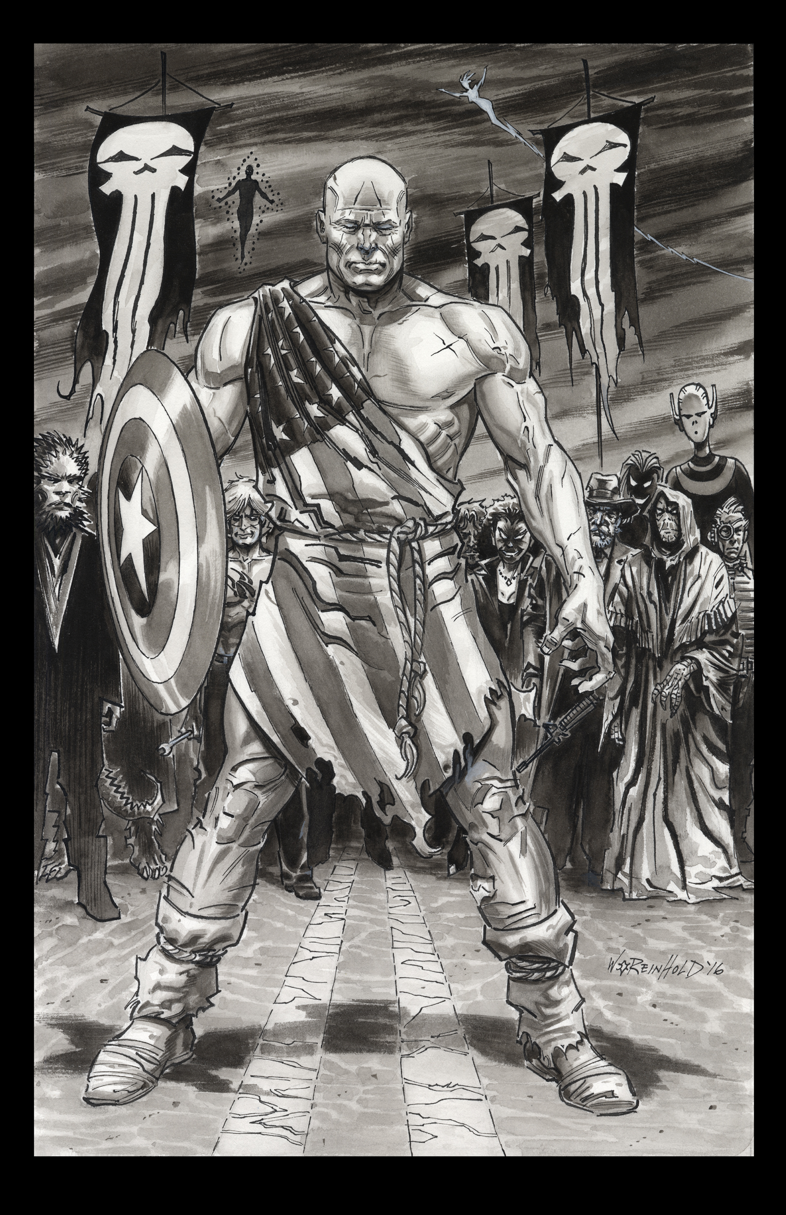Earth-X Captain America 2016 by BillReinhold