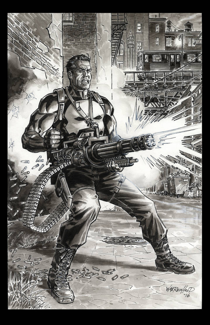 Punisher Gatling Gun 2016 by BillReinhold