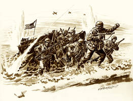 Veterans Day Flying Column Drawing