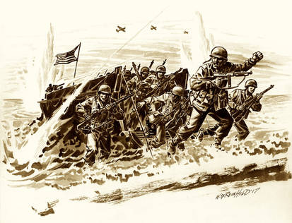 Veterans Day Flying Column Drawing