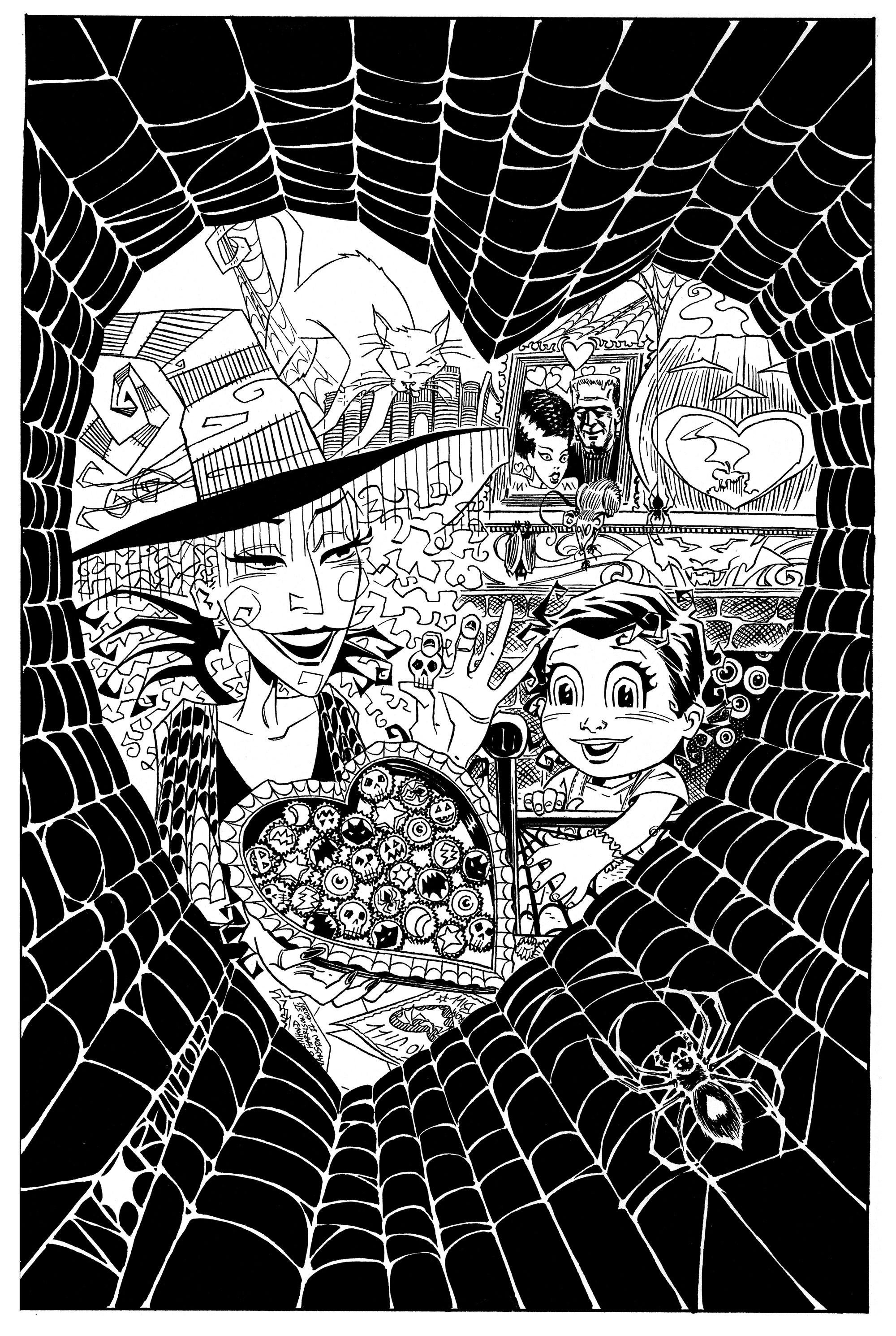 Scary Godmother Pin-up 1997