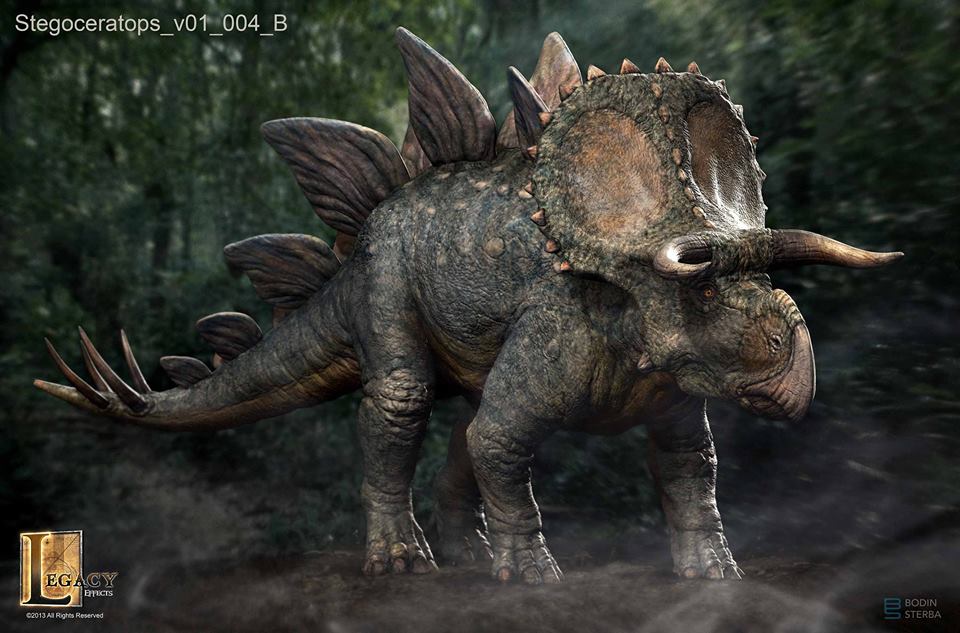 Jurassic World Concept Art - The Stegoceratops