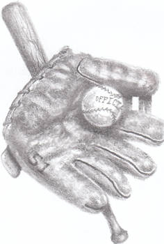 old school baseball glove tat