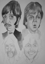 Beatles Caricature W.I.P.