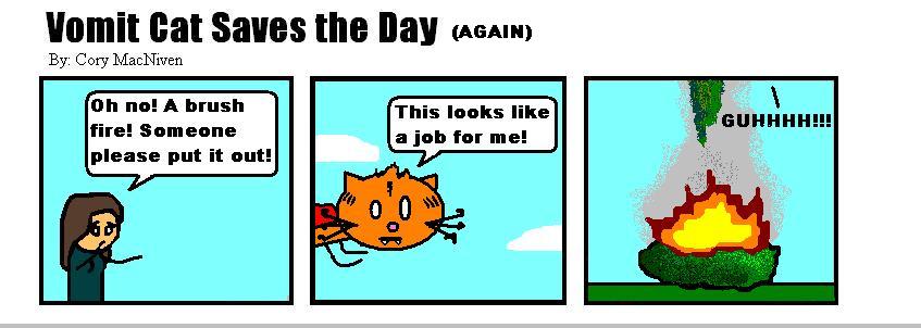 Vomit Cat Saves The Day 2 by Quarl