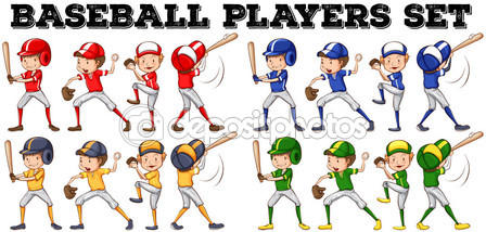 Baseball Players Clip Art by fairlyoddfan2010 on DeviantArt