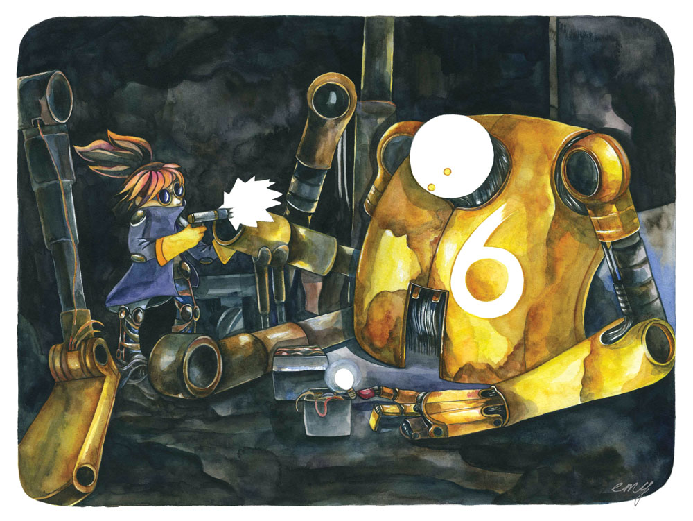 Moonbot #6: Yellow