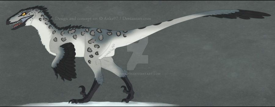 Snow Raptor concept by Ankaiith on DeviantArt