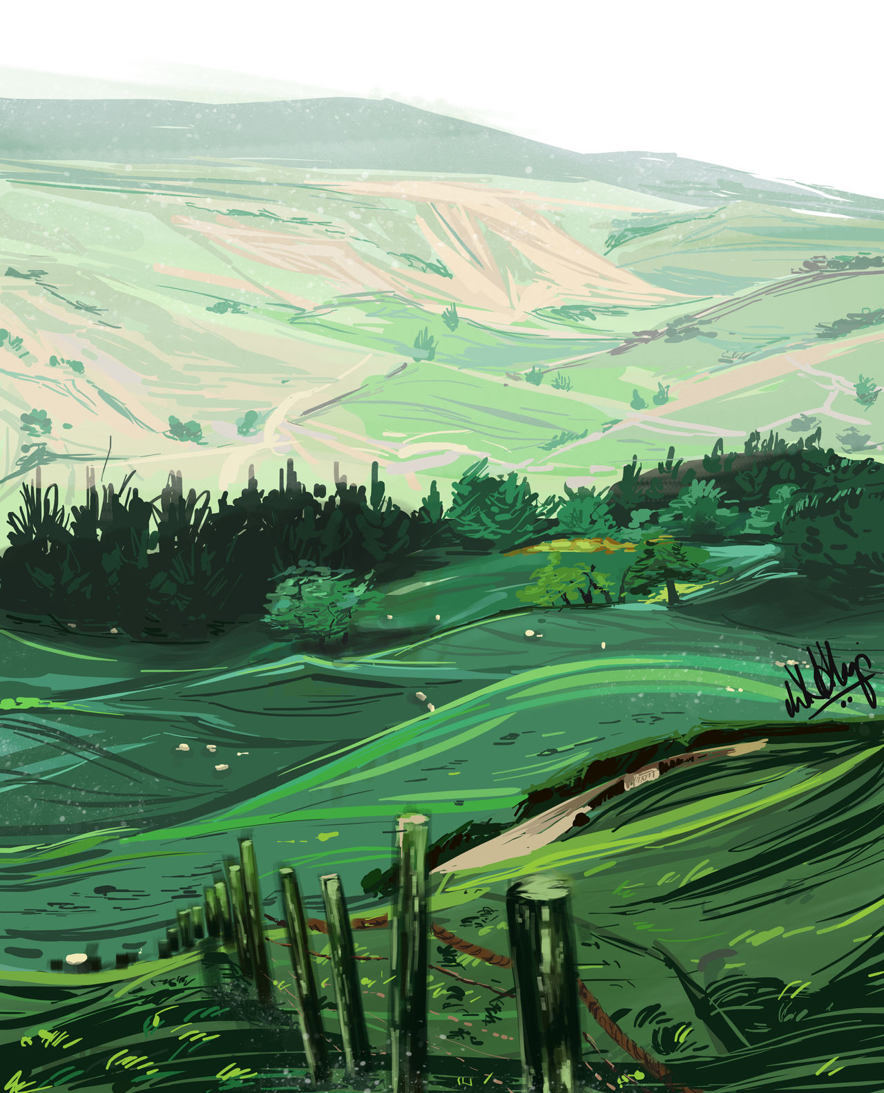 Green Landscape by neha12alagi on DeviantArt