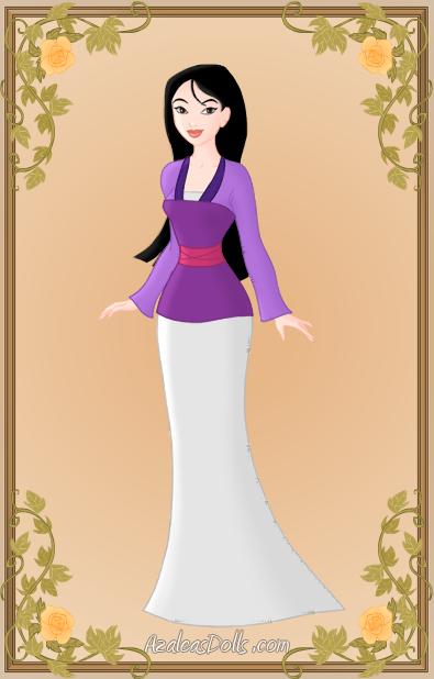 mulan purple dress Mulan (Drawing by Heroine-FA-C-n-Xover @deviantART) #Mulan2