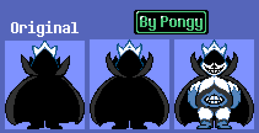 Deltarune Chaos King Front Sprite By P0ngy On Deviantart - deltarune chaos king...