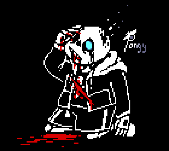 Pixilart - Dust Sans Fight by Insane-Artist