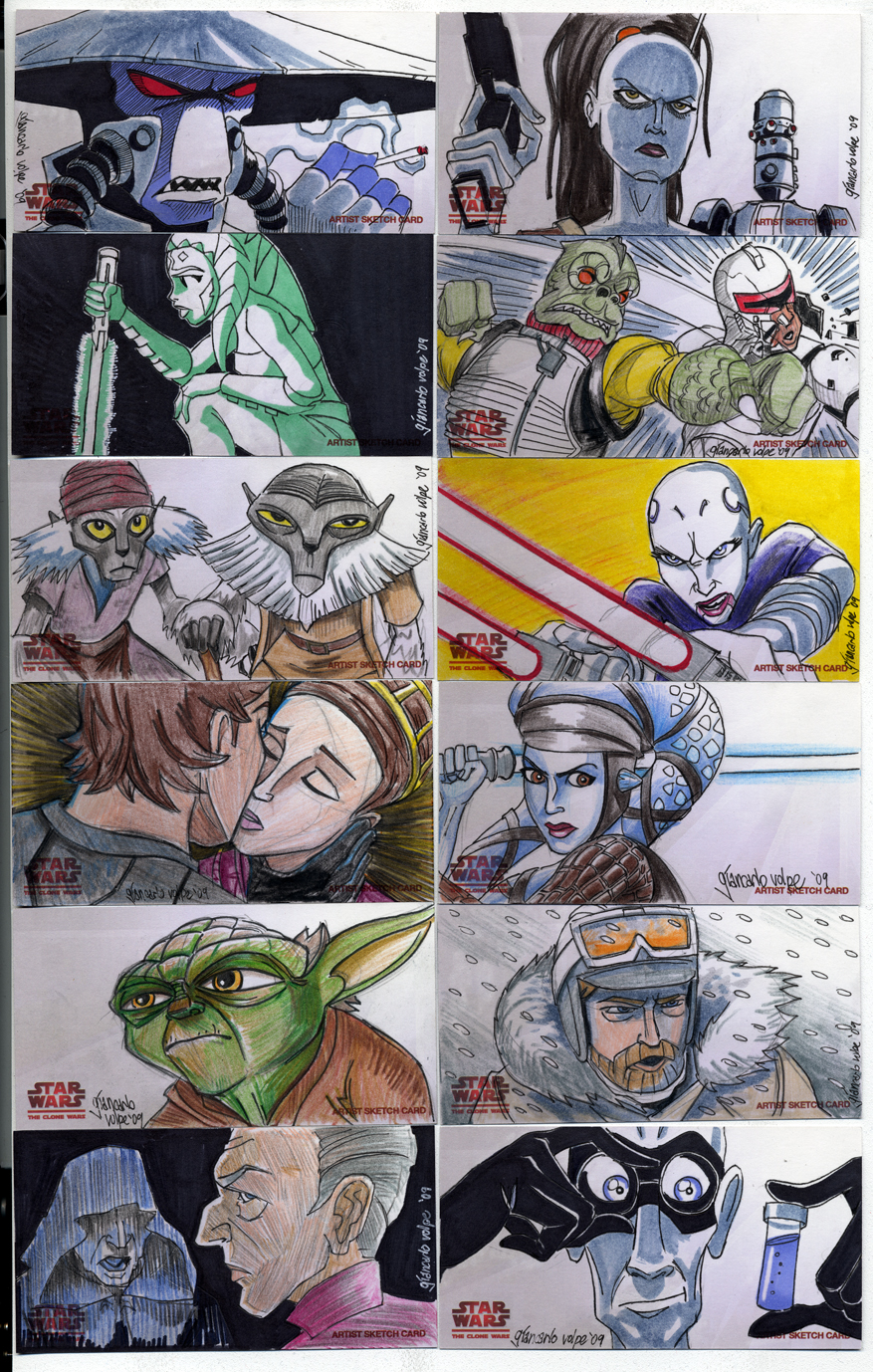2009 Clone Wars Sketch Cards 1 by Fierymonk