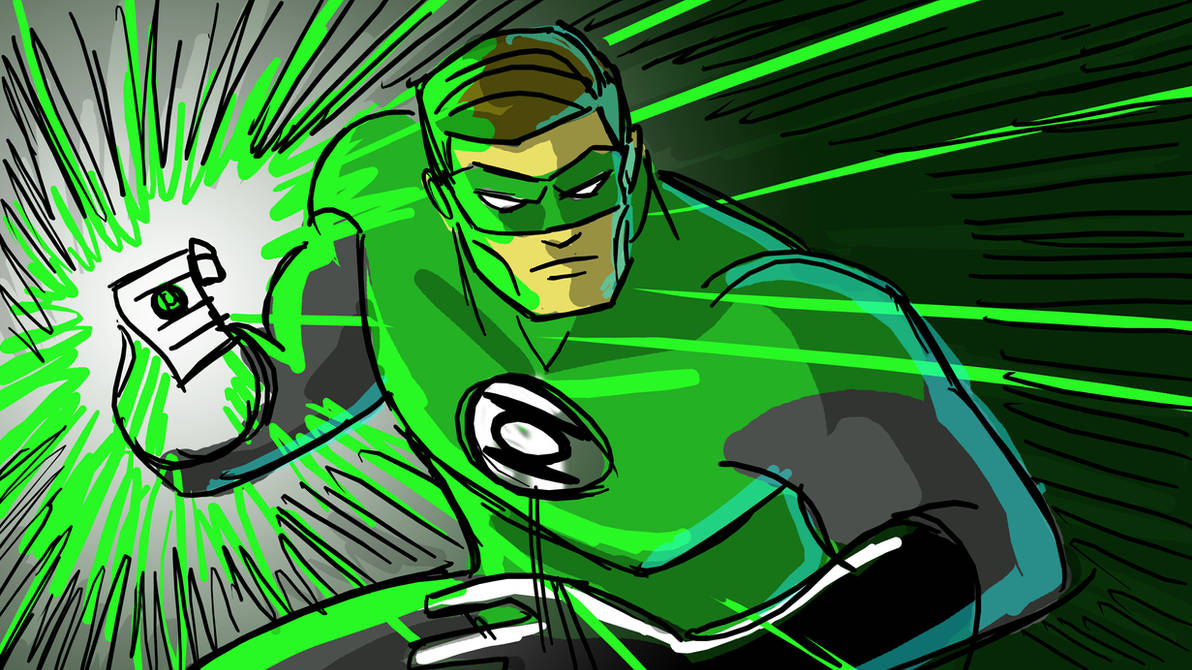 Green Lantern Sketch by Fierymonk