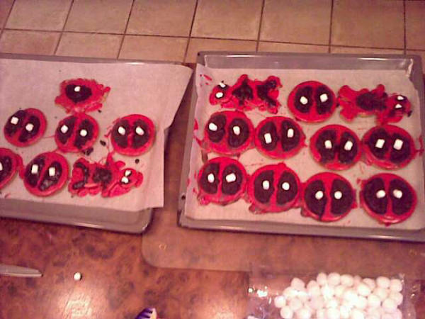 Deadpool Cookies by ThedarkanEvilPHANTOM on DeviantArt