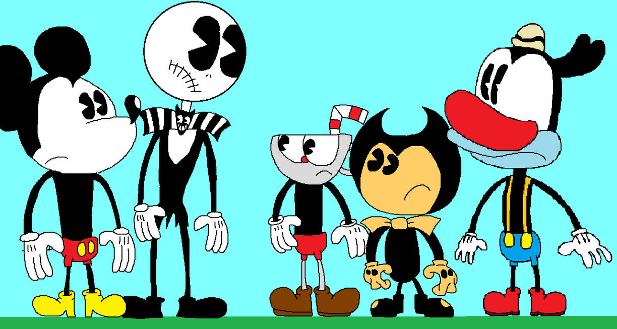 If bendy was in the cuphead show by MerioTheCartoony on DeviantArt