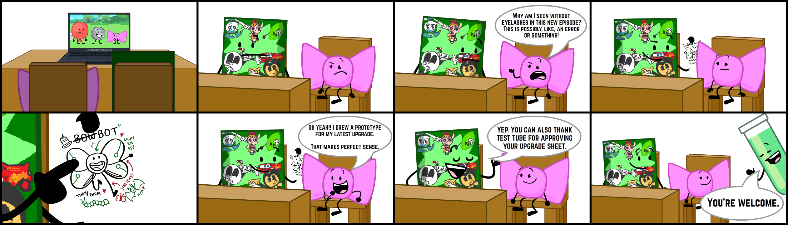 Inanimate Insanity - Bot's New Upgrade Comic