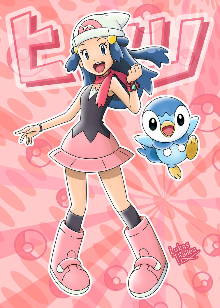 Pokémon dawn fan art, Anime Pokémon : Illustration Descript…