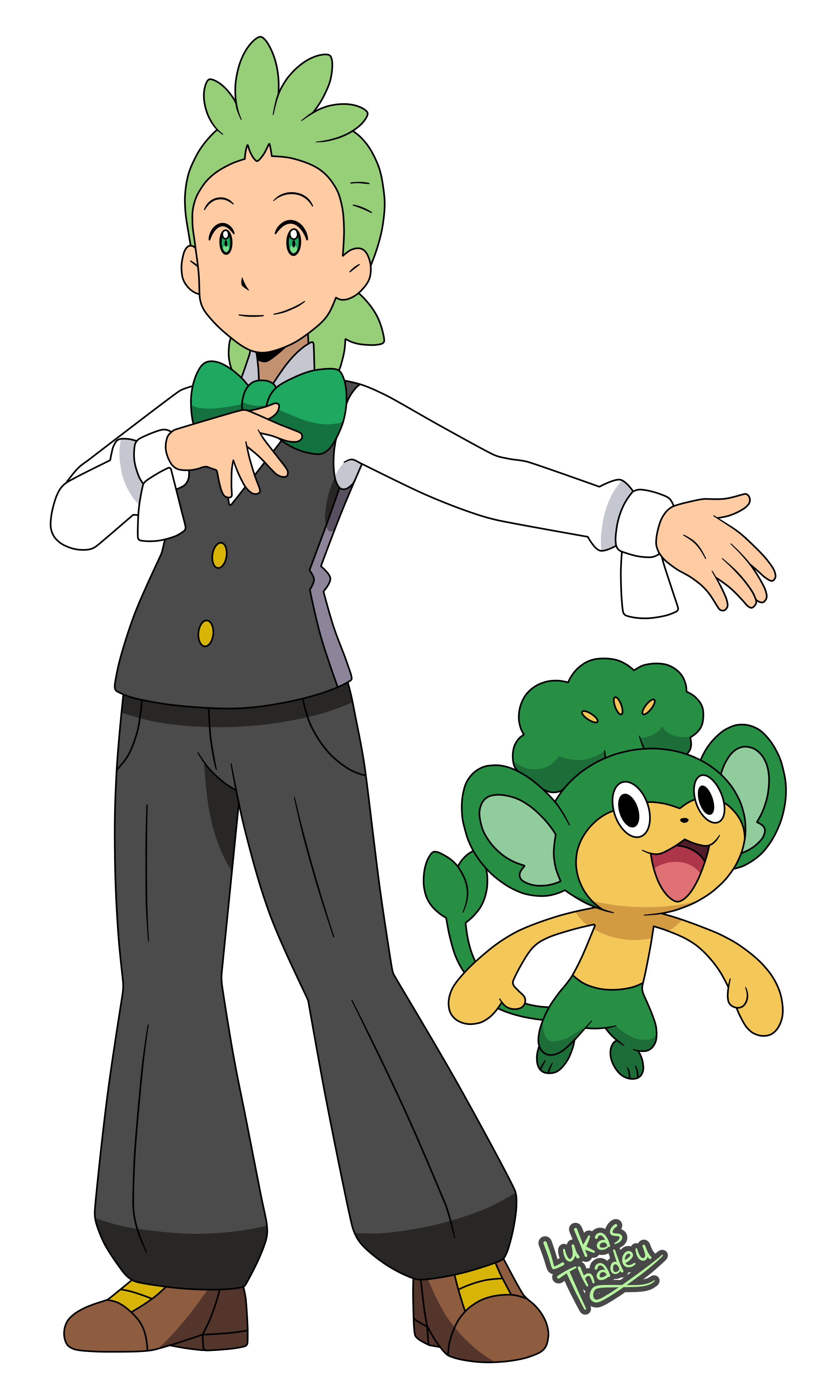 Pokemon Anime Cilan Sun And Moon Style By Lukasthadeuart On Deviantart 