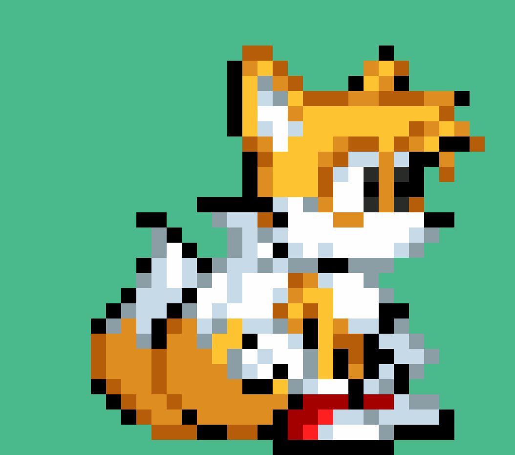 Tails Battle Position Classic Tails (Battle style (SGB) by superT321 on DeviantArt