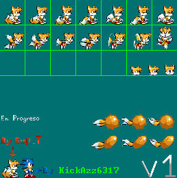 Classic Tails GBA sprites sheet V1(SGB (By supT 