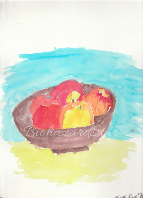 Tomatoes and Apples Watercolor