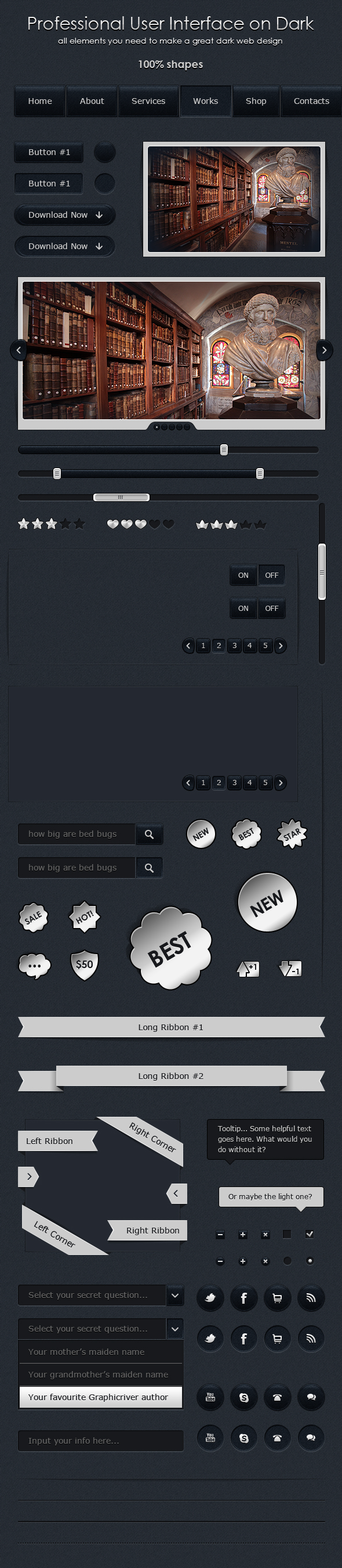 User Interface on Dark