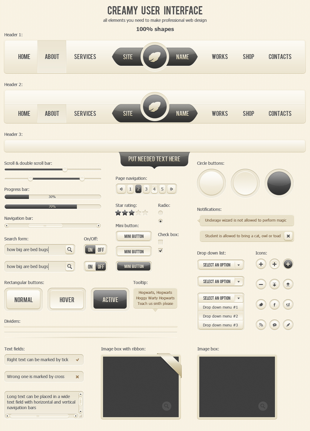 Creamy User Interface