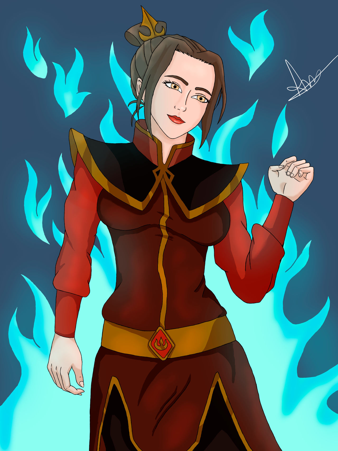 Azula Fanart by Devanlf on DeviantArt