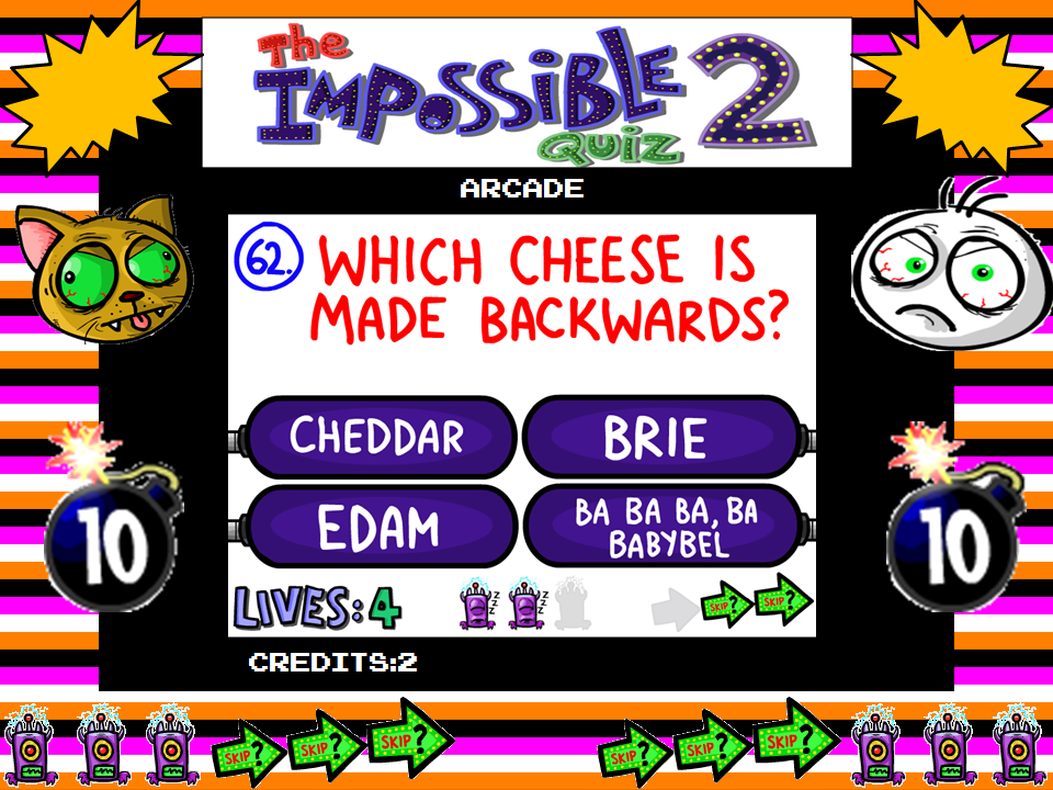 The Impossible Quiz 2 Arcade Wallpaper by MechafetusMan on DeviantArt