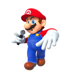 Mario - "It's-a me, a Mario, the one that's gonna beat you,-"