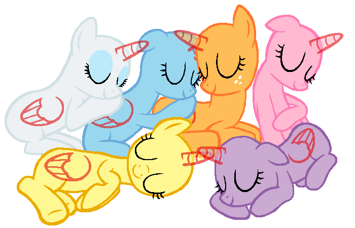 KIRIBIAN PRIZE 1/3: Mane 6 Snuggles (#29)