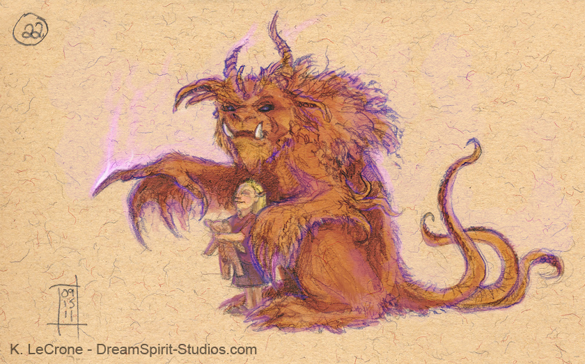 Alchemist and Friend Sketch by Dreamspirit