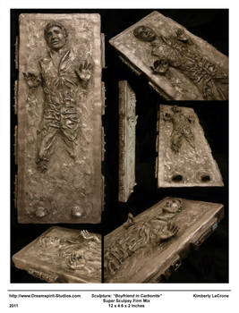 Boyfriend in Carbonite Sculpture